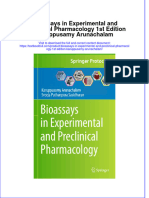 (Download PDF) Bioassays in Experimental and Preclinical Pharmacology 1St Edition Karuppusamy Arunachalam Online Ebook All Chapter PDF