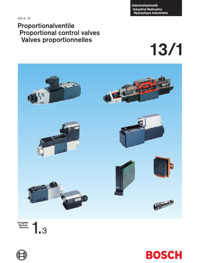 Proportional Control Valves NG 6 NG 10 | PDF