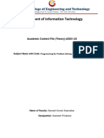 6 KCS101T 201T Prog For Prob Solving