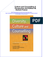 [Download pdf] Diversity Culture And Counselling A Canadian Perspective 2Nd Edition M Honore France online ebook all chapter pdf 