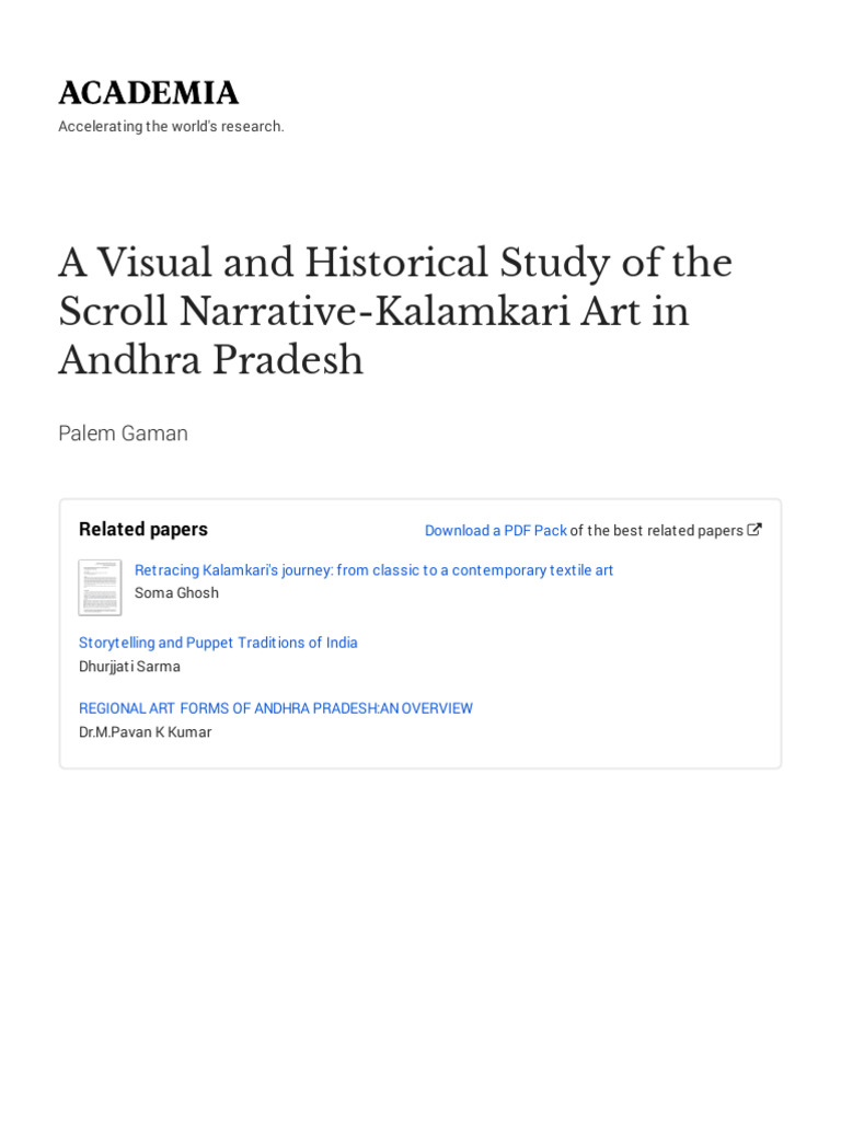 Kalamkari Art: A Visual Journey | PDF