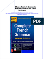 [Download pdf] Practice Makes Perfect Complete French Grammar 3Rd Edition Annie Heminway online ebook all chapter pdf 