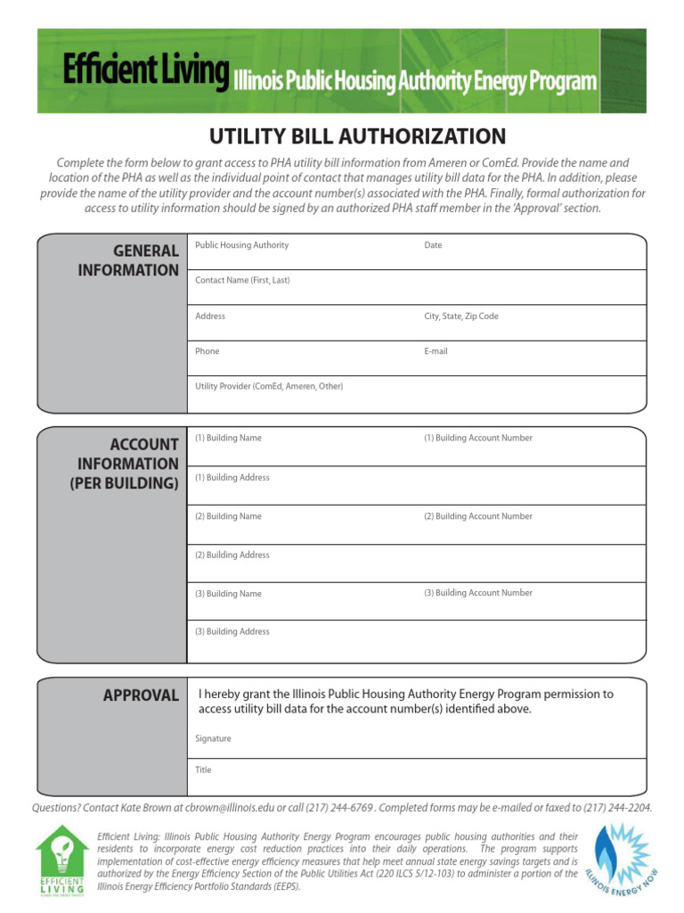 Illinois Utility Bill PDF PDF
