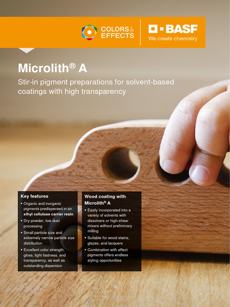 2017-12-01 - External - One Pager - Microlith A | PDF | Solvent | Pigment