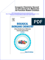 [Download pdf] Biological Inorganic Chemistry Second Edition A New Introduction To Molecular Structure And Function Robert Crichton online ebook all chapter pdf 