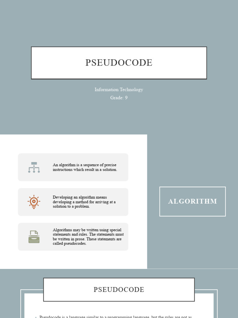 Pseudocode Intro | Download Free PDF | Variable (Computer Science) | Data