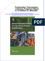 [Download pdf] Biomass Fractionation Technologies For A Lignocellulosic Feedstock Based Biorefinery 1St Edition S I Mussatto online ebook all chapter pdf 