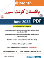 Pakistan Current Affairs June 2022