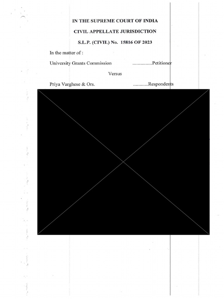 Rejoinder Affidavit Priya Varghese 1617223 | PDF