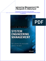 (Download PDF) System Engineering Management 5Th Edition Benjamin S Blanchard Online Ebook All Chapter PDF