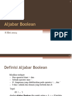 Aljabar Boolean (Matematika Diskrit 8 Mei 2024)
