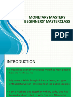 Monetary Mastery Beginners' Masterclass 4