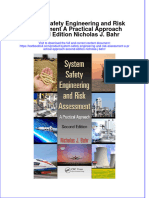 (Download PDF) System Safety Engineering and Risk Assessment A Practical Approach Second Edition Nicholas J Bahr Online Ebook All Chapter PDF