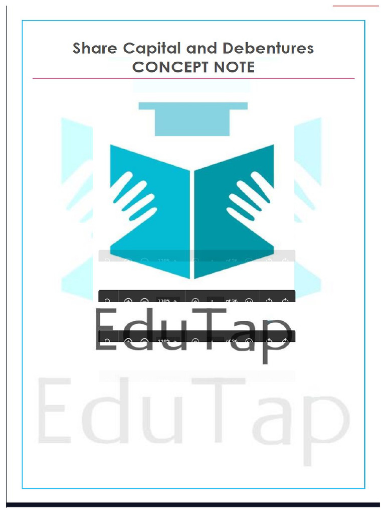 Share Capital and Debenture Notes 36 | PDF
