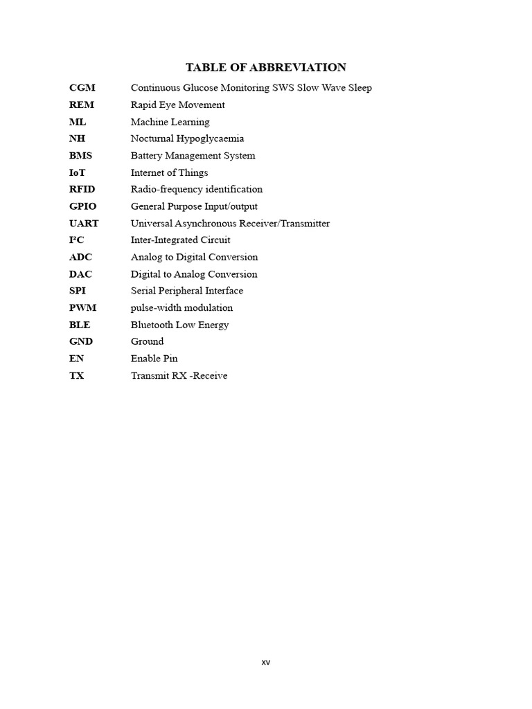 Table of Abbreviations | PDF