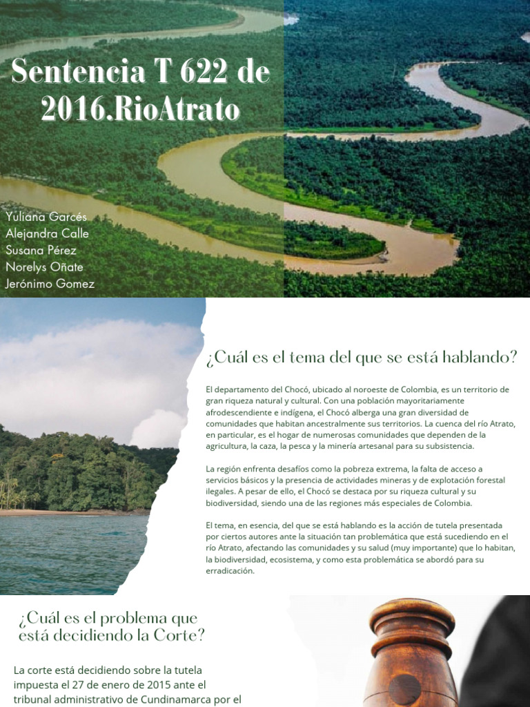 Sentencia T 622 de 2016.RioAtrato | Descargar gratis PDF | Agua
