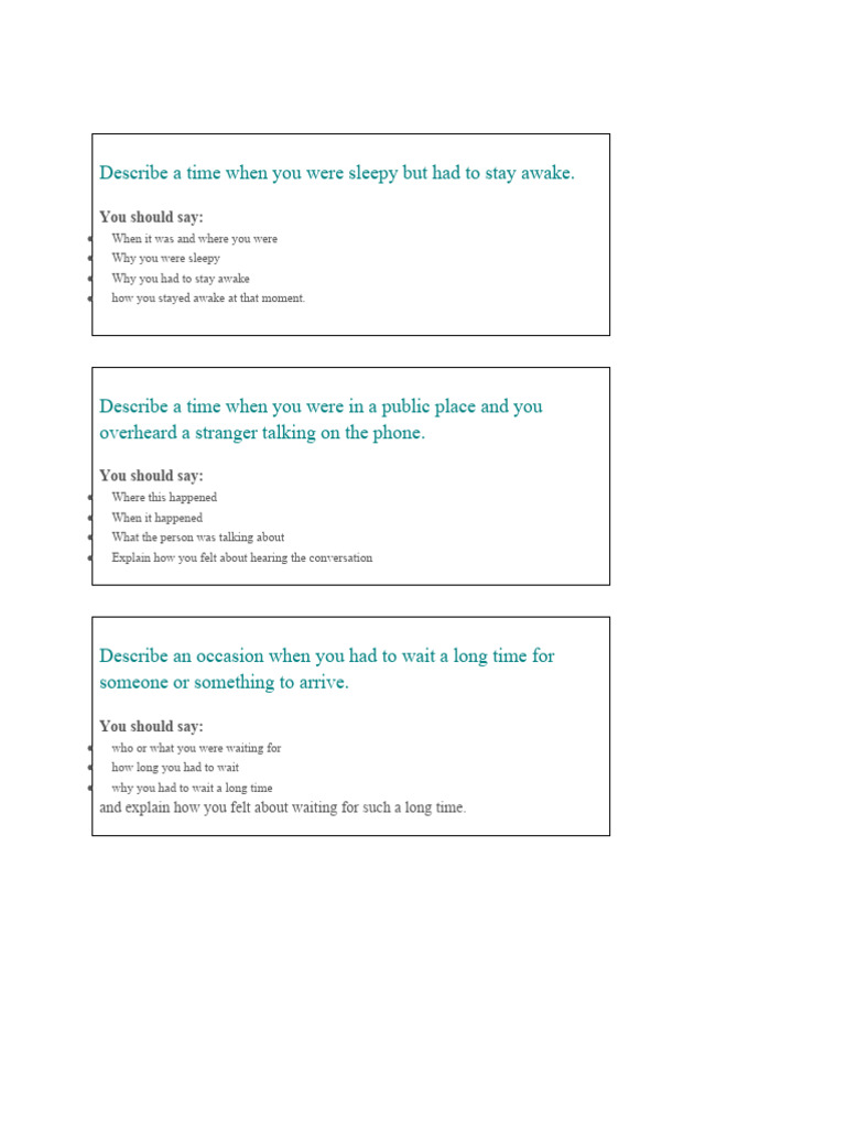 Unusual Meal Experience for IELTS Task 2 | PDF | Language Arts ...
