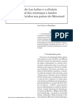 Protocolo de Las Leñas e eficácia extraterritorial de sentenças e laudos arbitrais no Mercosul