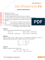 Série 6 . Les réactions d'oxydo-réductions 