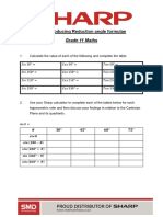 Grade 11 Trigonometry Reduction Formulae Worksheet