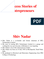 Success Stories of Entrepreneurs
