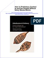 (Download PDF) Globalization in Prehistory Contact Exchange and The People Without History Nicole Boivin Online Ebook All Chapter PDF