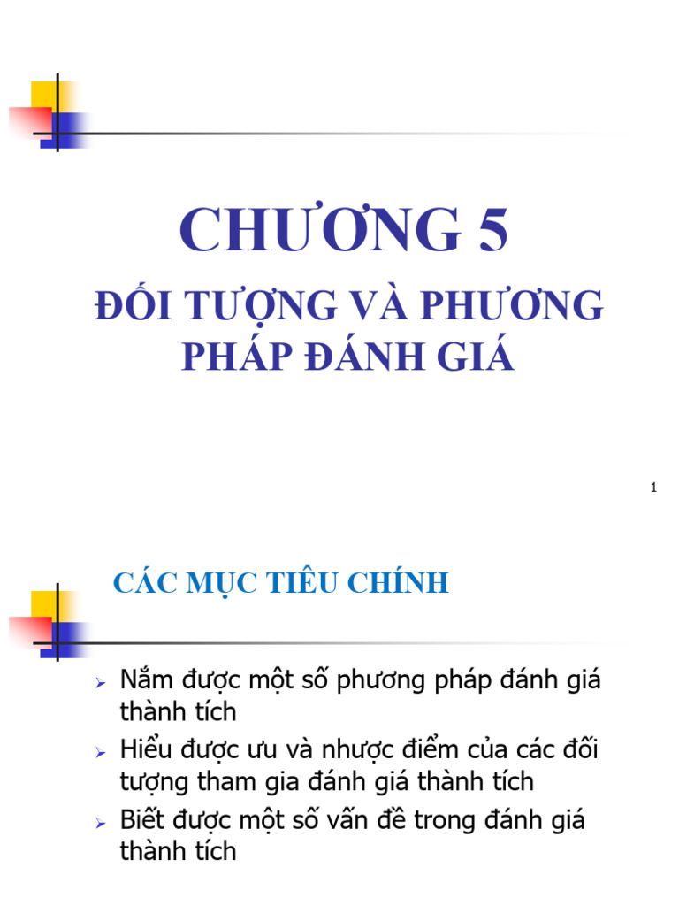 Chuong 5 - Đối tượng và phương pháp đánh giá SV | PDF