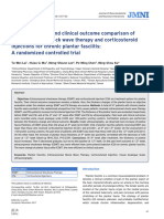 Ultrasonography and Clinical Outcome Comparison of Extracorporeal Shock Wave Therapy and Corticosteroid Injections For Chronic Plantar Fasciitis: A Randomized Controlled Trial