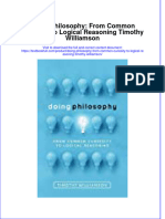 [Download pdf] Doing Philosophy From Common Curiosity To Logical Reasoning Timothy Williamson online ebook all chapter pdf 