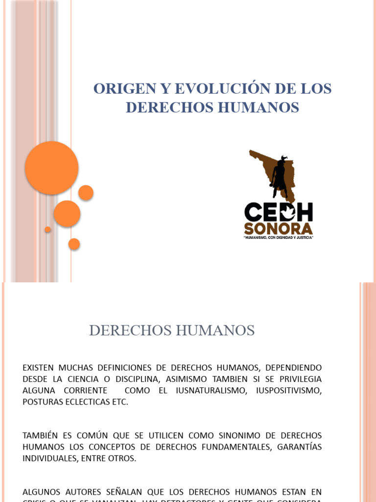 Origen y Evolucin de Los Derechos Humanos Reciente | Descargar gratis ...