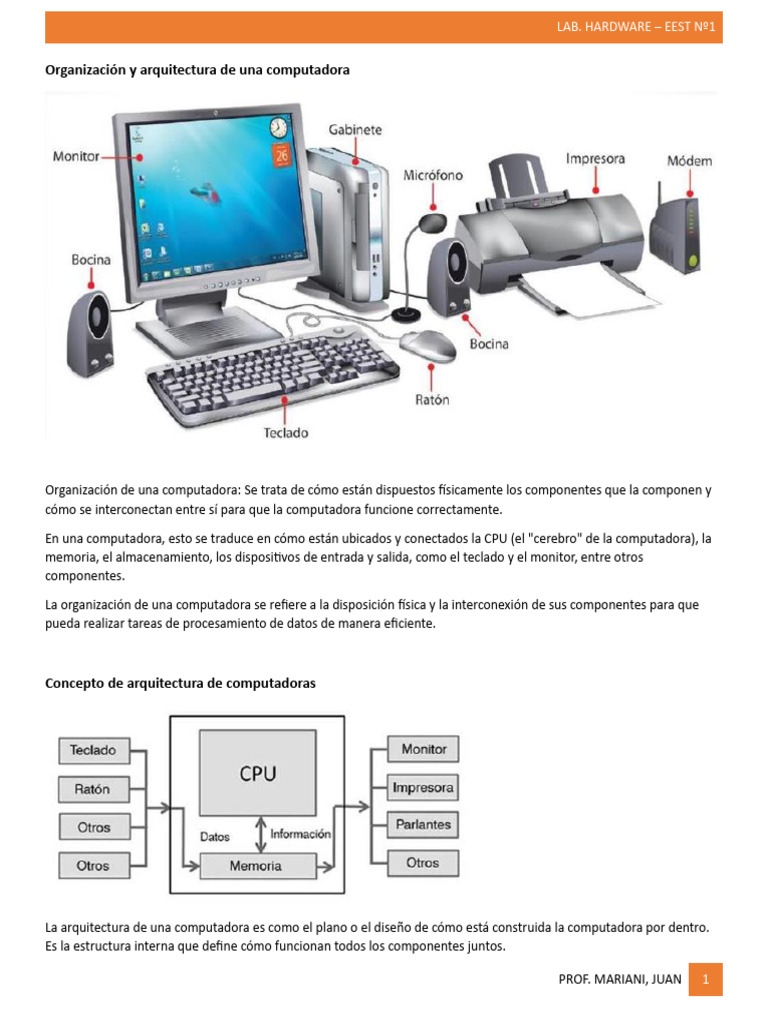 Arquitectura Von Neumann en Computadoras | PDF | Hardware de la ...