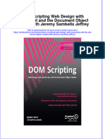 [Download pdf] Dom Scripting Web Design With Javascript And The Document Object Model Keith Jeremy Sambells Jeffrey online ebook all chapter pdf 