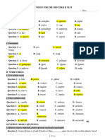 Revision For Mid Term Ii Test Keys