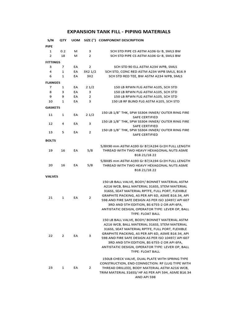 Upgrade of Existing Expansion Tank | PDF | Valve | Manufactured Goods