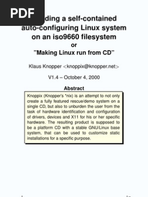 Knoppix | PDF | Booting | Unix Variants