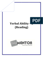 Verbal Ability 2 (Reading)