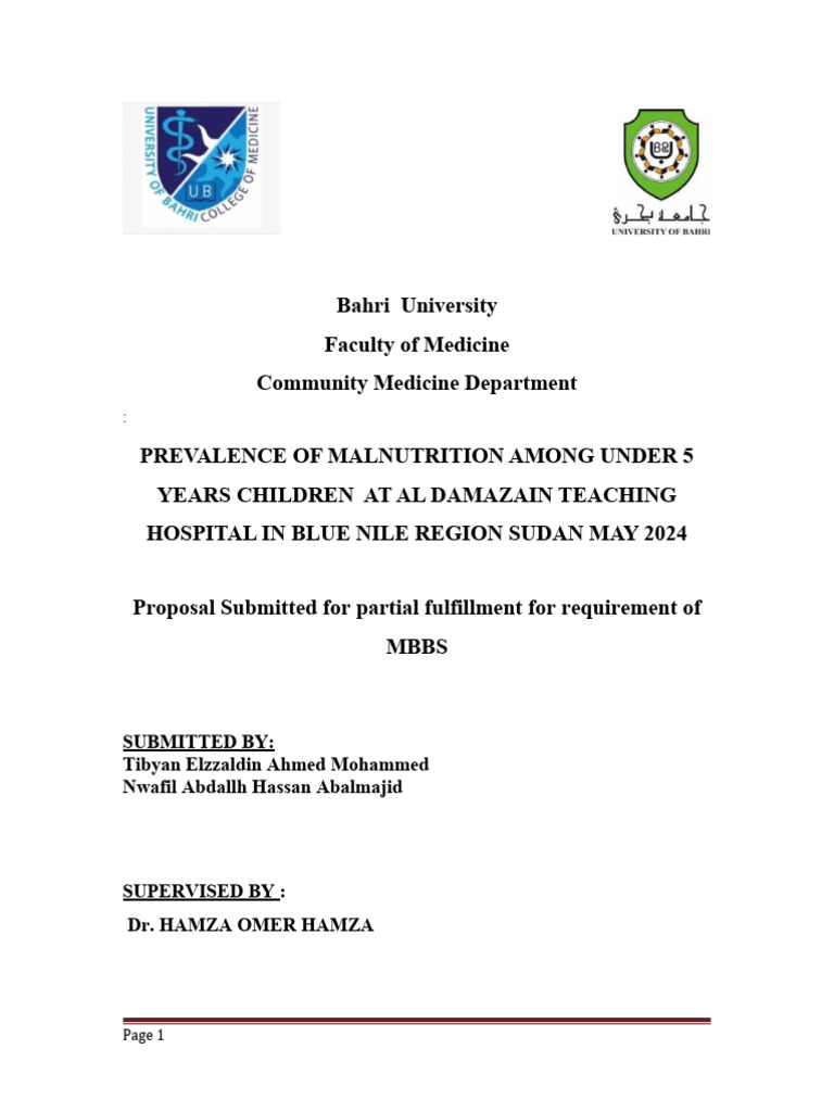 Malnutrition Prevalence In Children Under 5 Pdf Malnutrition