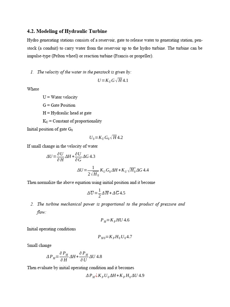 Hydraulic Turbine Modeling Techniques | PDF | Turbine | Physical Phenomena