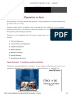 Associativity of Operators in Java - Javatpoint