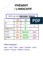 VERBS AU PRÉSENT DE L’INDICATIF