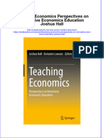 [Download pdf] Teaching Economics Perspectives On Innovative Economics Education Joshua Hall online ebook all chapter pdf 