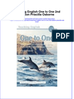 (Download PDF) Teaching English One To One 2Nd Edition Priscilla Osborne Online Ebook All Chapter PDF