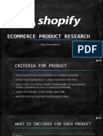 Ecommerce Product Research: - Elroy Hamadziripi