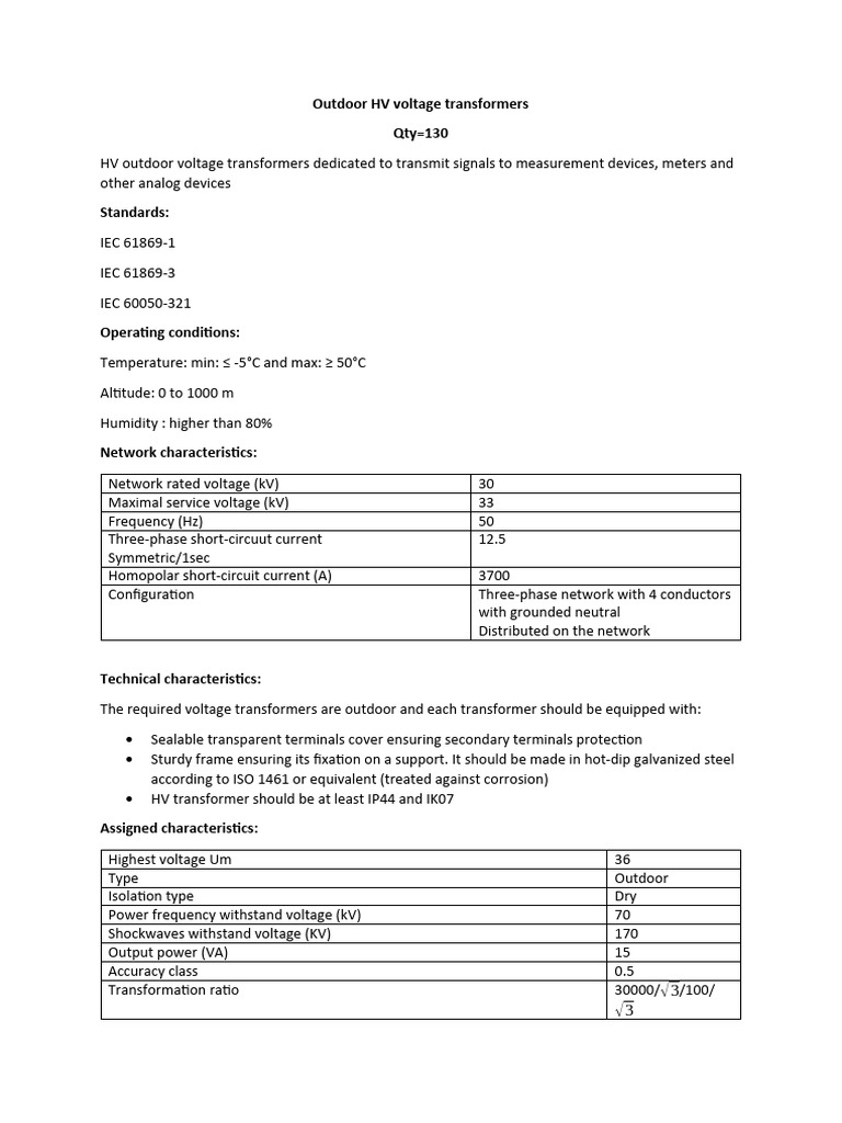 HV Voltage Transformers | Download Free PDF | Transformer | Electricity