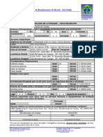 Comunicado de Atividade Externa