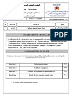 Examen Simili 2021 1 Maths 2 SPC SVT