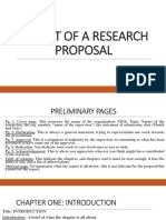 Research Proposal Layout