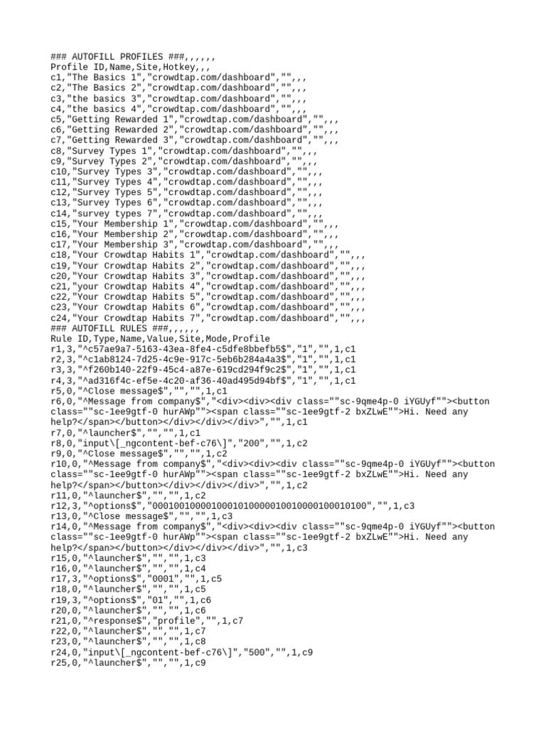 Autofill profiles pdf rolling stock