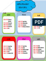 JADWAL PELAJARAN RAFIF