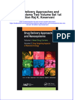 (Download PDF) Drug Delivery Approaches and Nanosystems Two Volume Set 1St Edition Raj K Keservani Online Ebook All Chapter PDF